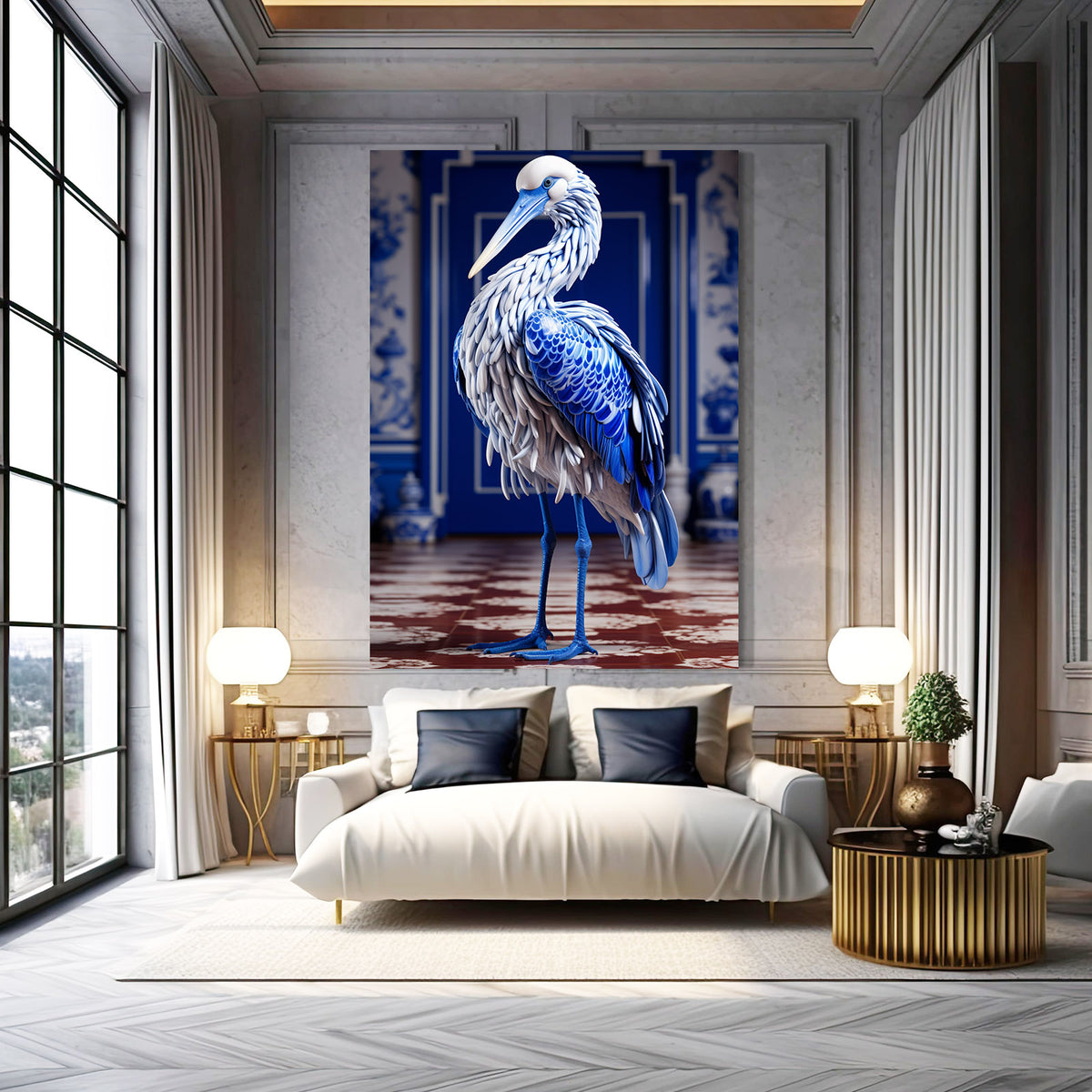 La Grue Portuaire Au Coucher Du Soleil Affiches Et Impressions Par