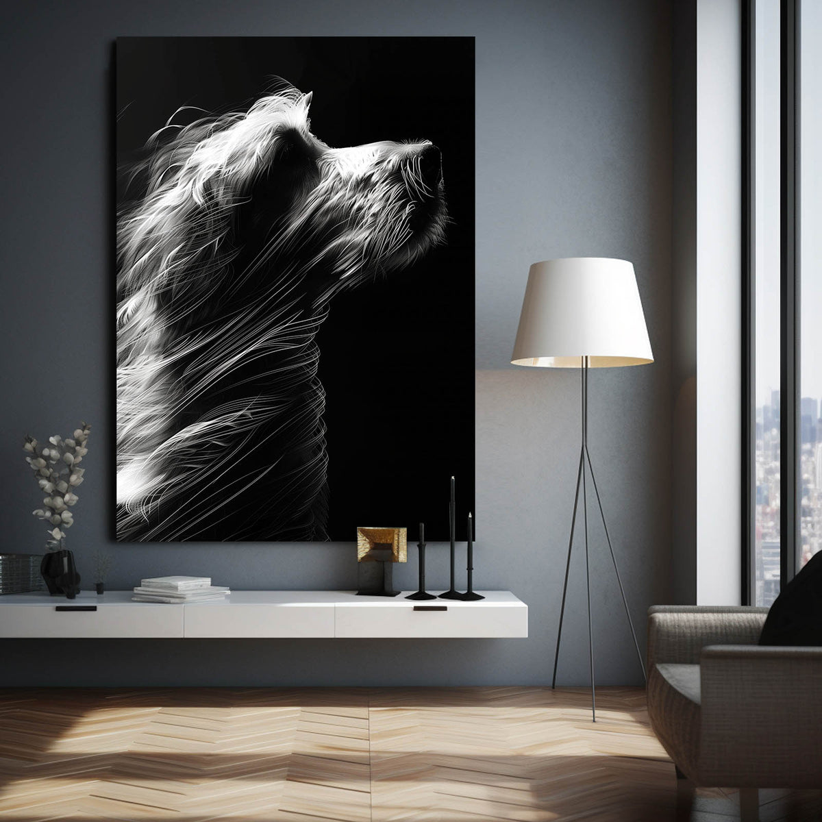 Tableau Chien élégant