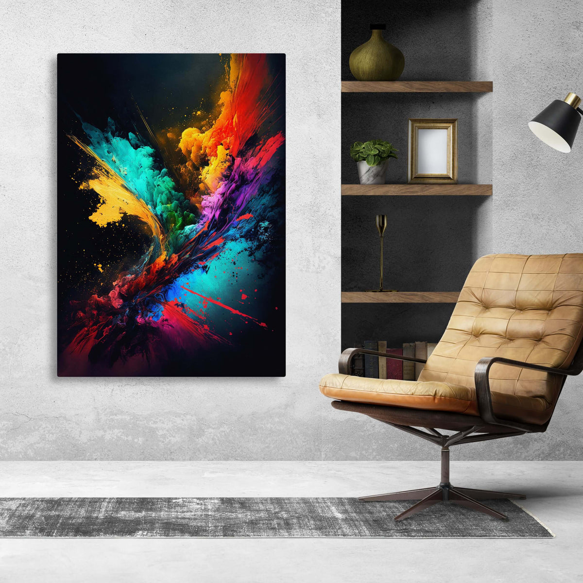 Tableau Abstrait Coloré Moderne | TableauDecoModerne®