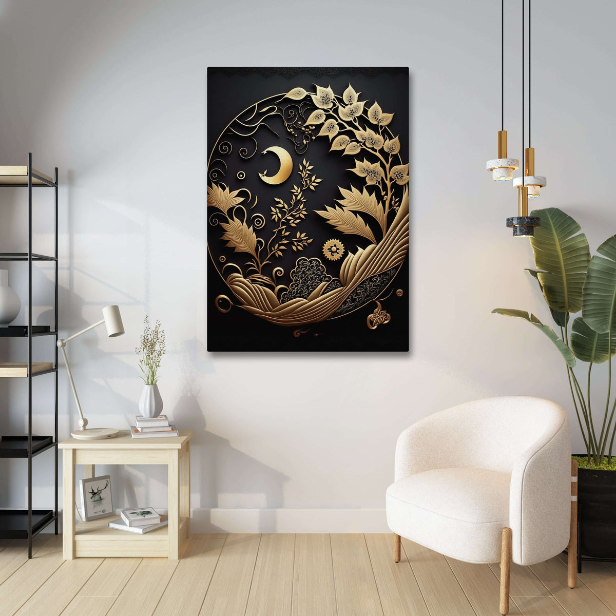 Securit® Ardoise murale - Cadre Doré - 65x85cm Securit® Ardoise murale - Cadre Doré - 65x85cm