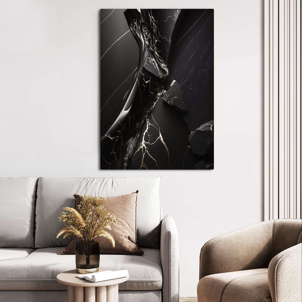 Tableau Abstrait Contemporain Noir | TableauDecoModerne®