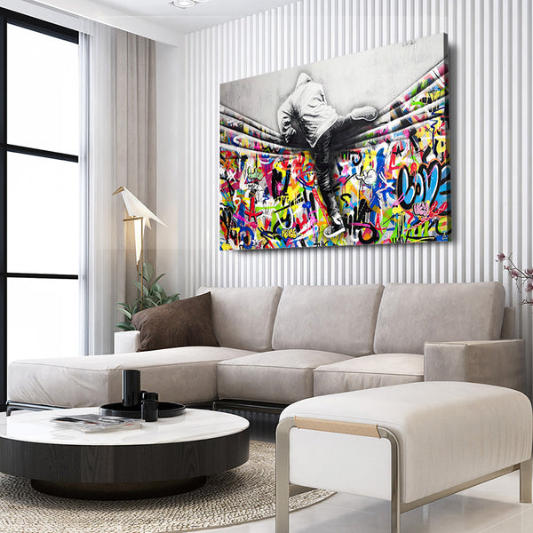 Tableau Banksy Rideau | TableauDecoModerne®