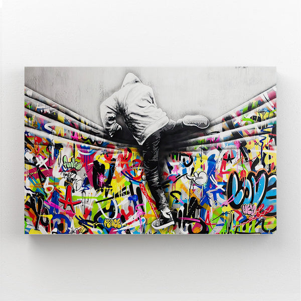 Tableau Banksy Rideau | TableauDecoModerne®