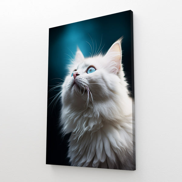 Tableau Chat Blanc | TableauDecoModerne®