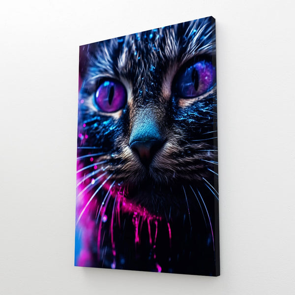 Purple Cat Painting