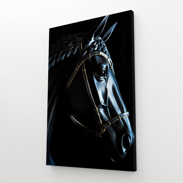 Tableau Cheval Noir | TableauDecoModerne®