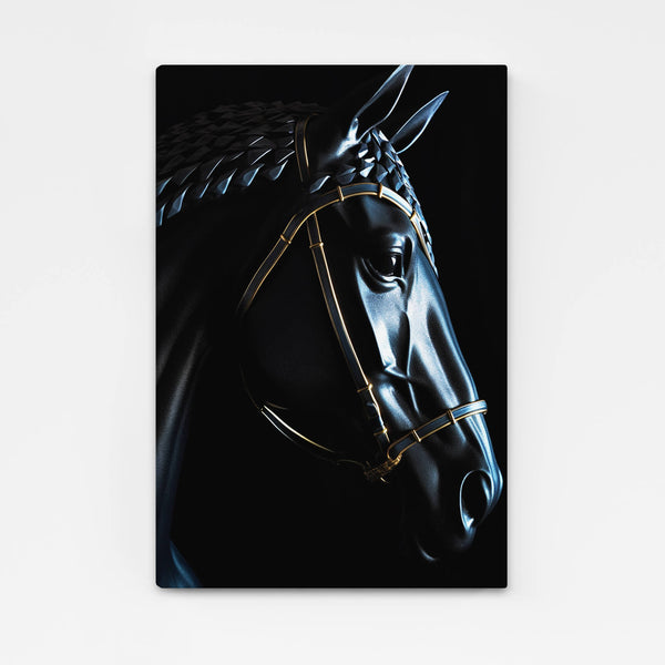 Tableau Cheval Noir | TableauDecoModerne®