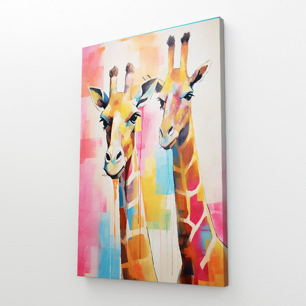 Tableau Coloré Girafe | TableauDecoModerne®