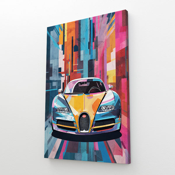 Tableau Coloré Voiture  | TableauDecoModerne®