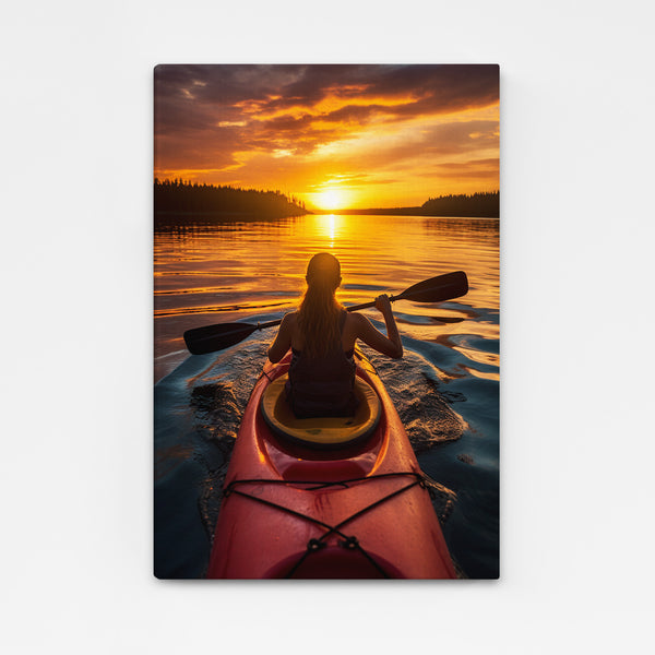 Tableau Coucher de Soleil Paddle | TableauDecoModerne®