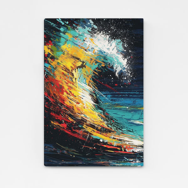 Tableau Design Coloré Vague Abstrait | TableauDecoModerne®