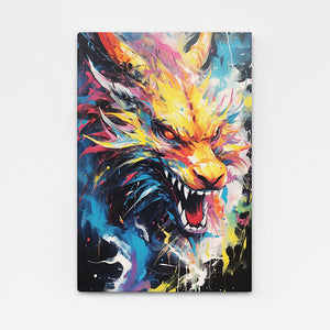 Tableau Dragon Pop Art | TableauDecoModerne®