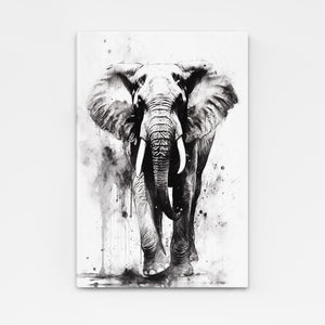 Tableau Elephant Noir et Blanc | TableauDecoModerne®