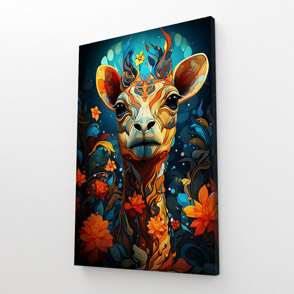 Tableau Girafe Multicolore | TableauDecoModerne®
