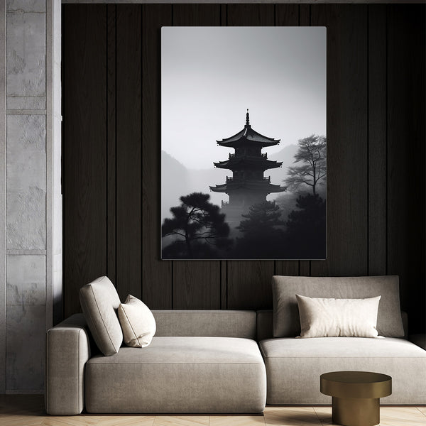 Tableau Japonais Noir et Blanc | TableauDecoModerne®