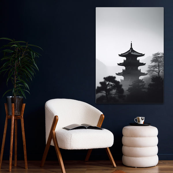 Tableau Japonais Noir et Blanc | TableauDecoModerne®