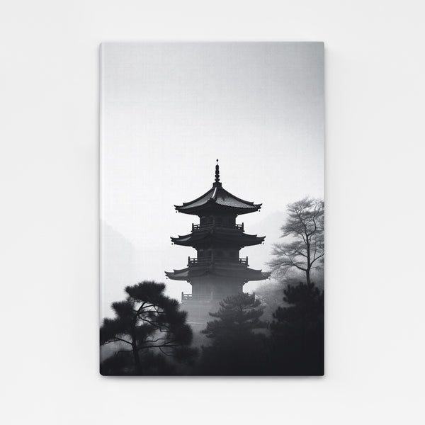 Tableau Japonais Noir et Blanc | TableauDecoModerne®