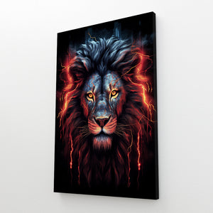 Tableau Lion Rouge | TableauDecoModerne®