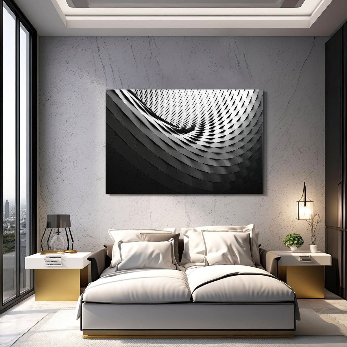 Affiche Poster 70x100cm Tableaux Image Balle Noir Et Blanc Moderne Wall