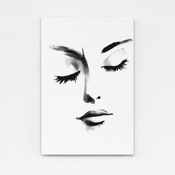 Tableau Noir et Blanc Visage | TableauDecoModerne®