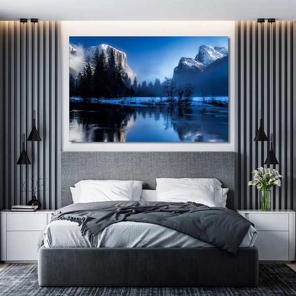 Snow Mountain Landscape Painting