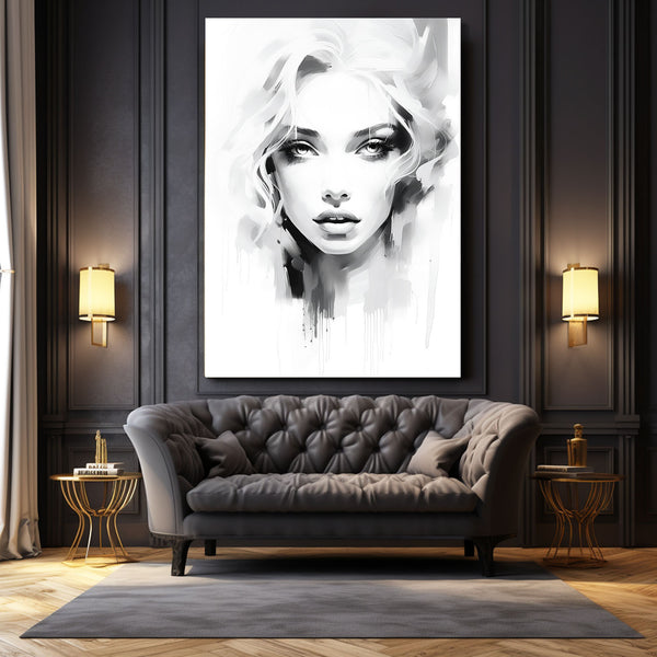 Tableau Portrait Noir et Blanc | TableauDecoModerne®