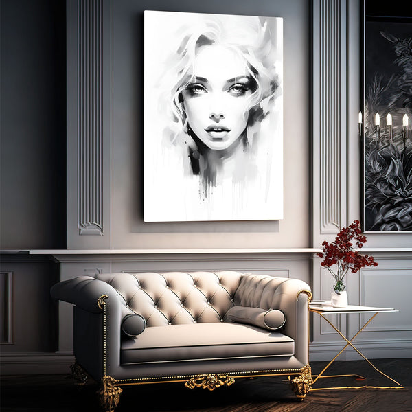 Tableau Portrait Noir et Blanc | TableauDecoModerne®