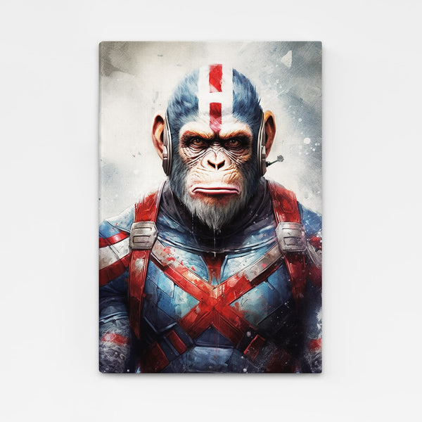 Tableau Singe Captain America | TableauDecoModerne®