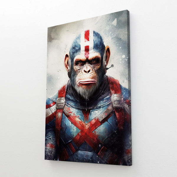 Tableau Singe Captain America | TableauDecoModerne®