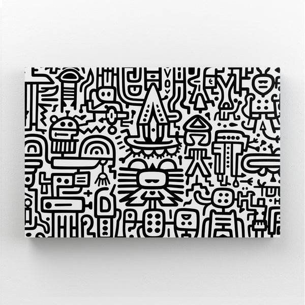 Tableau Street Art Noir et Blanc | TableauDecoModerne®