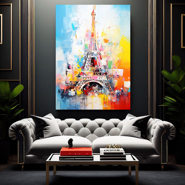 Tableau Tour Eiffel Coloré | TableauDecoModerne®