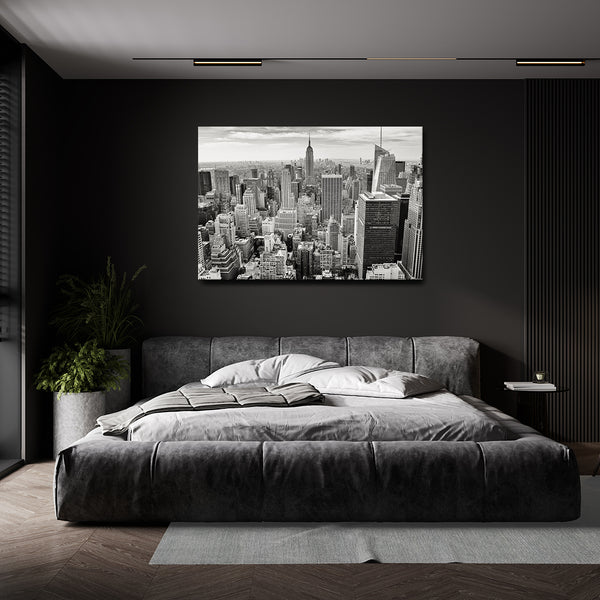 Tableau Ville Noir et Blanc | TableauDecoModerne®