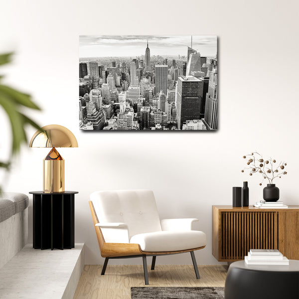 Tableau Ville Noir et Blanc | TableauDecoModerne®