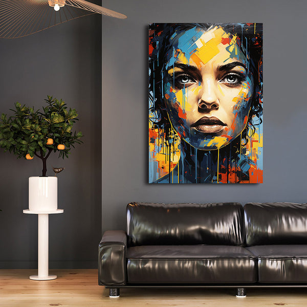 Tableau Visage Femme Moderne | TableauDecoModerne® 