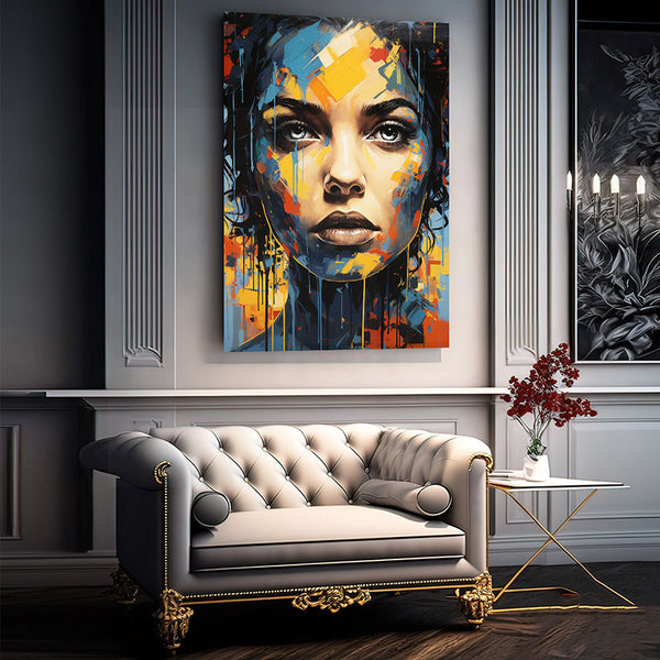 Tableau Visage Femme Moderne | TableauDecoModerne® 