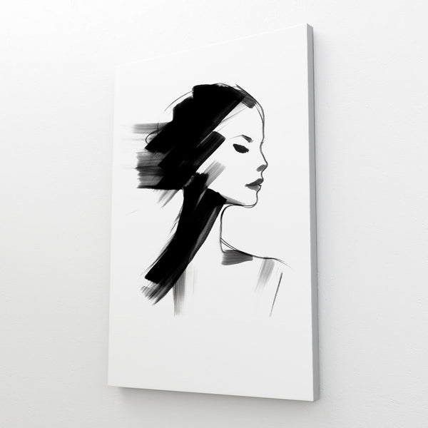 Tableau Noir et Blanc Visage | TableauDecoModerne®