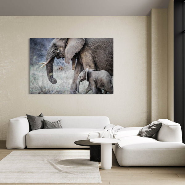 Tableau avec Elephants | TableauDecoModerne®