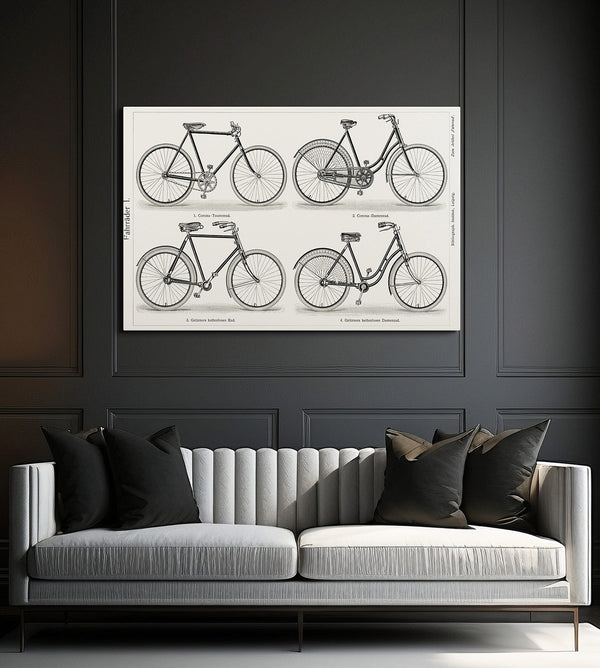 Tableau avec des Velos | TableauDecoModerne®