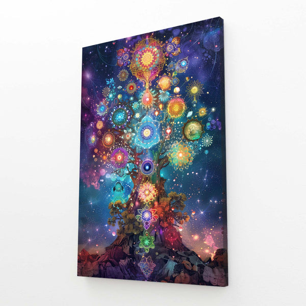 Geometric Mountains Scandinavian Painting