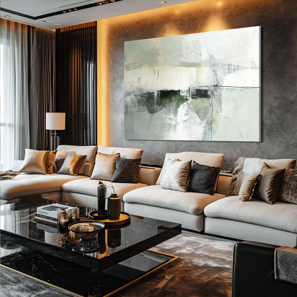 Brume Éthérée Tableau Abstrait | TableauDecoModerne®