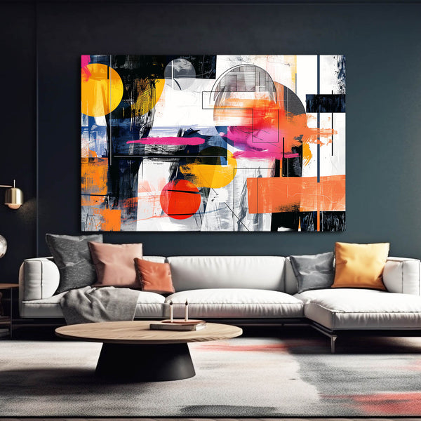Cercle Vibrant Tableau Abstrait | TableauDecoModerne®