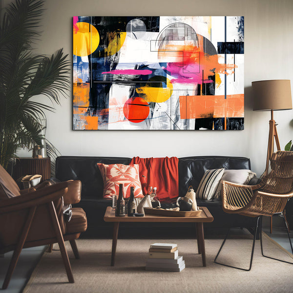Cercle Vibrant Tableau Abstrait | TableauDecoModerne®