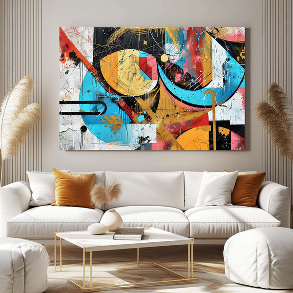 Chaos Géométrique Tableau Abstrait | TableauDecoModerne®