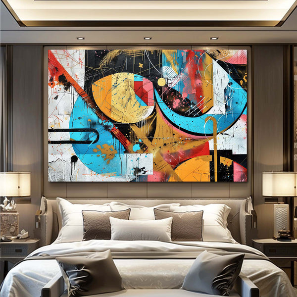 Chaos Géométrique Tableau Abstrait | TableauDecoModerne®