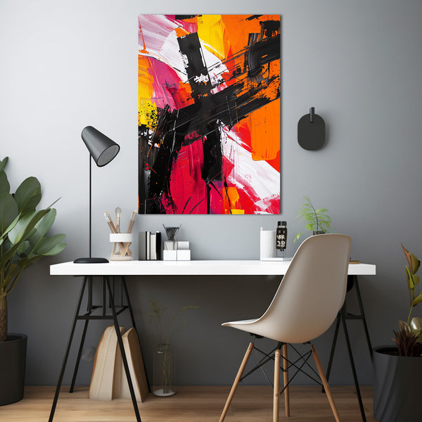 Choc Vibrant Tableau Abstrait | TableauDecoModerne®