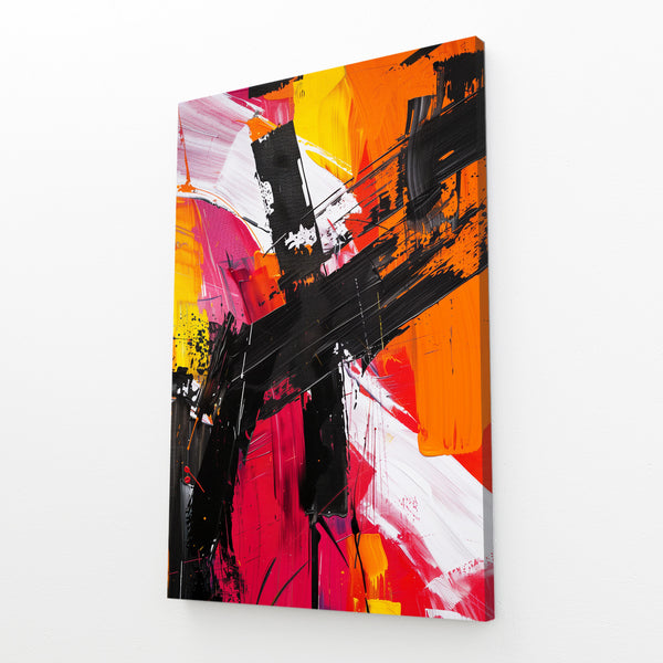 Choc Vibrant Tableau Abstrait | TableauDecoModerne®
