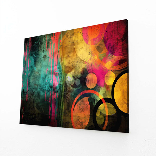 Cité Chromatique Tableau Abstrait | TableauDecoModerne®