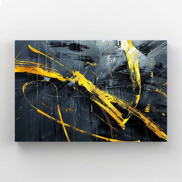 Éclair Doré Tableau Abstrait | TableauDecoModerne®
