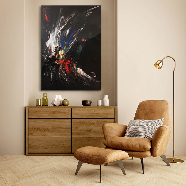 Éclat Nocturne Tableau Abstrait | TableauDecoModerne®