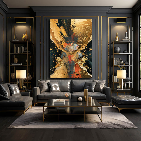 Éclat Sauvage Tableau Abstrait | TableauDecoModerne®